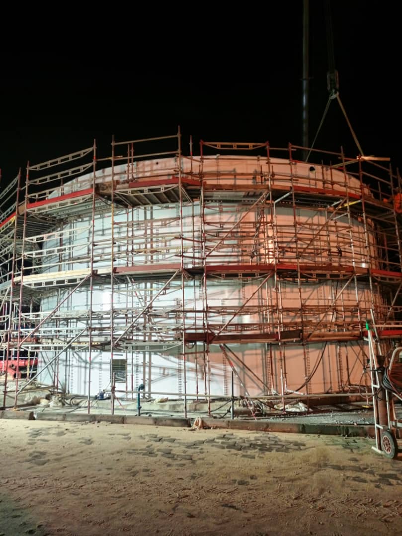 Construction métallique et soudage sur le site sosucam et golar LNG 16