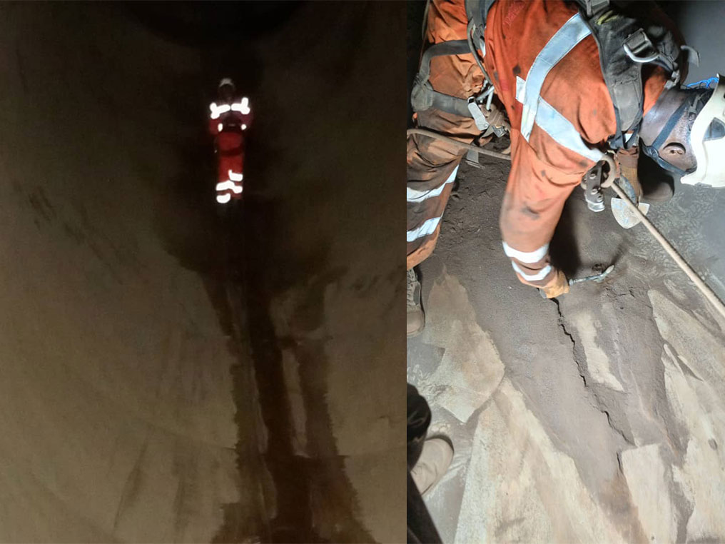 Nettoyage des conduites forcées au barrage hydroélectrique de Natchigal