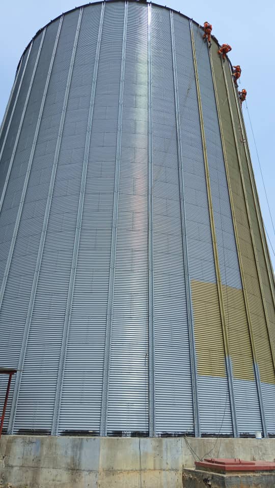 Projet du traitement anti-corrosion (ARMPP I) sur le bâtiment et les silos a blé de Broli SA 31