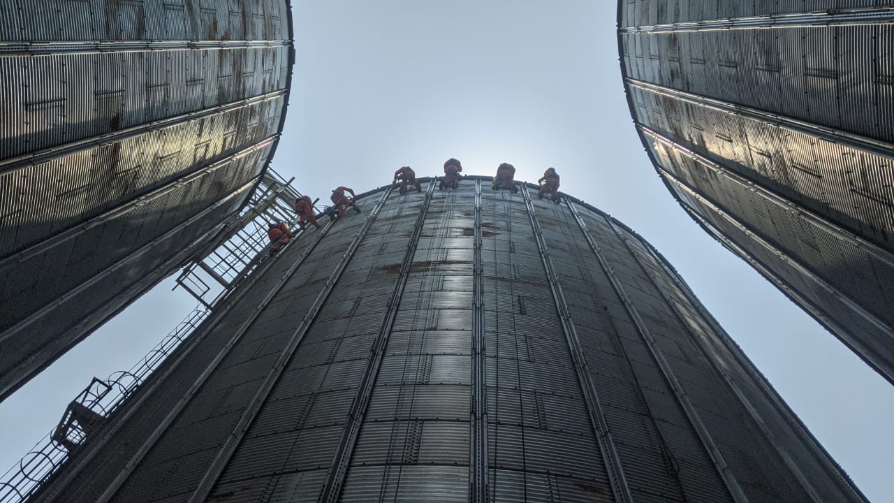 Projet du traitement anti-corrosion (ARMPP I) sur le bâtiment et les silos a blé de Broli SA 5