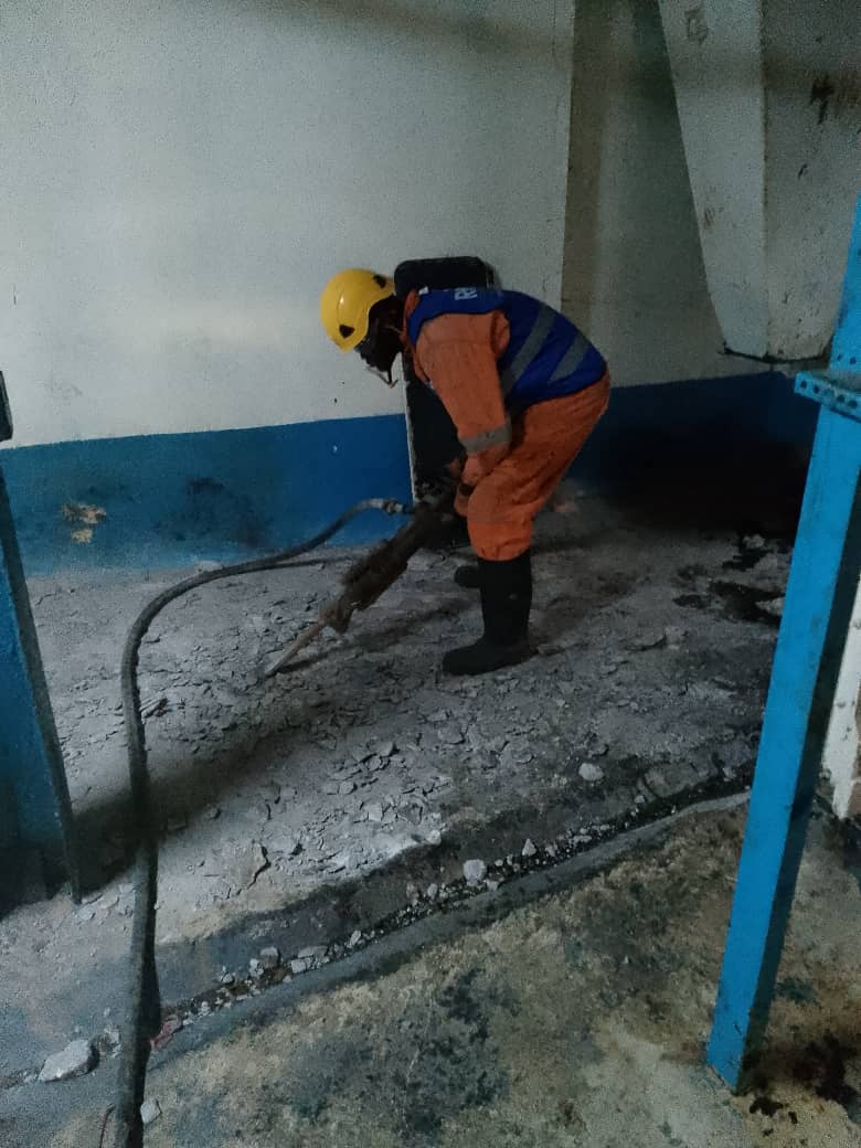 Travaux en génie civil et application de la peinture alimentaire à la zone sécheur de l'usine Mbandjock 1