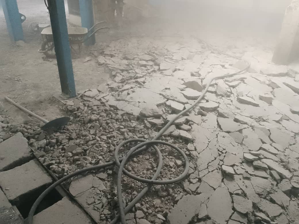 Travaux en génie civil et application de la peinture alimentaire à la zone sécheur de l'usine Mbandjock 4