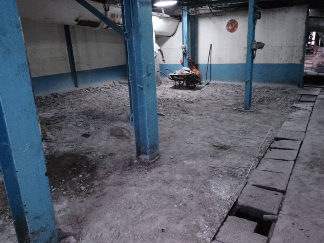 Travaux en génie civil et application de la peinture alimentaire à la zone sécheur de l'usine Mbandjock 8