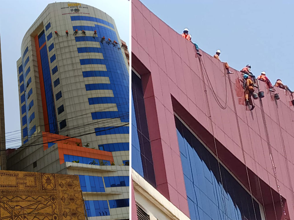 Ravalement des façades à la DGI Yaoundé